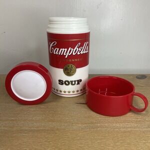 1998 Campbell's Soup Can-tainer Insulated Keep Soup Warm 11.5 oz Thermos MMGOOD!